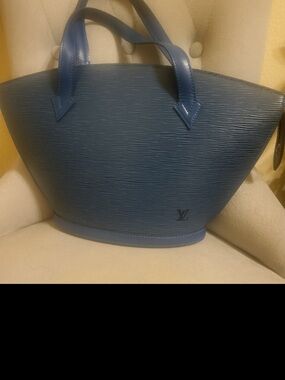 Louis Vuitton Blue Epi Leather Handled Tote